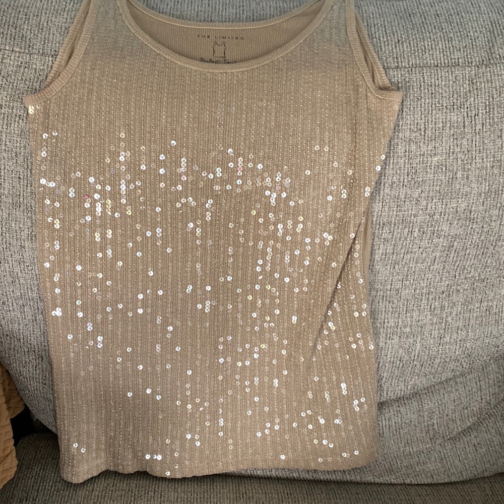 Ladies sequin tank top